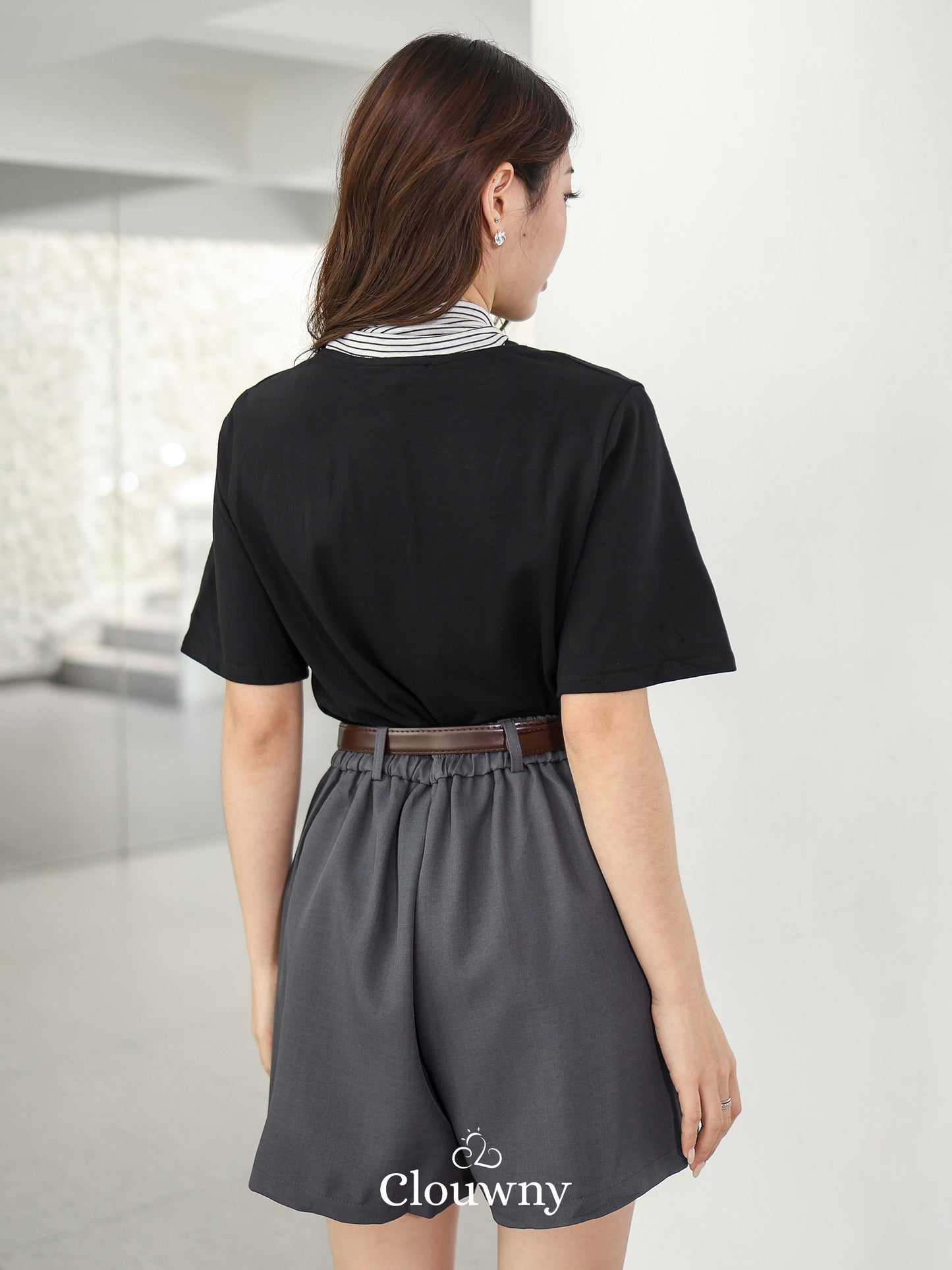 Lucas Scarf Knit Top - Black