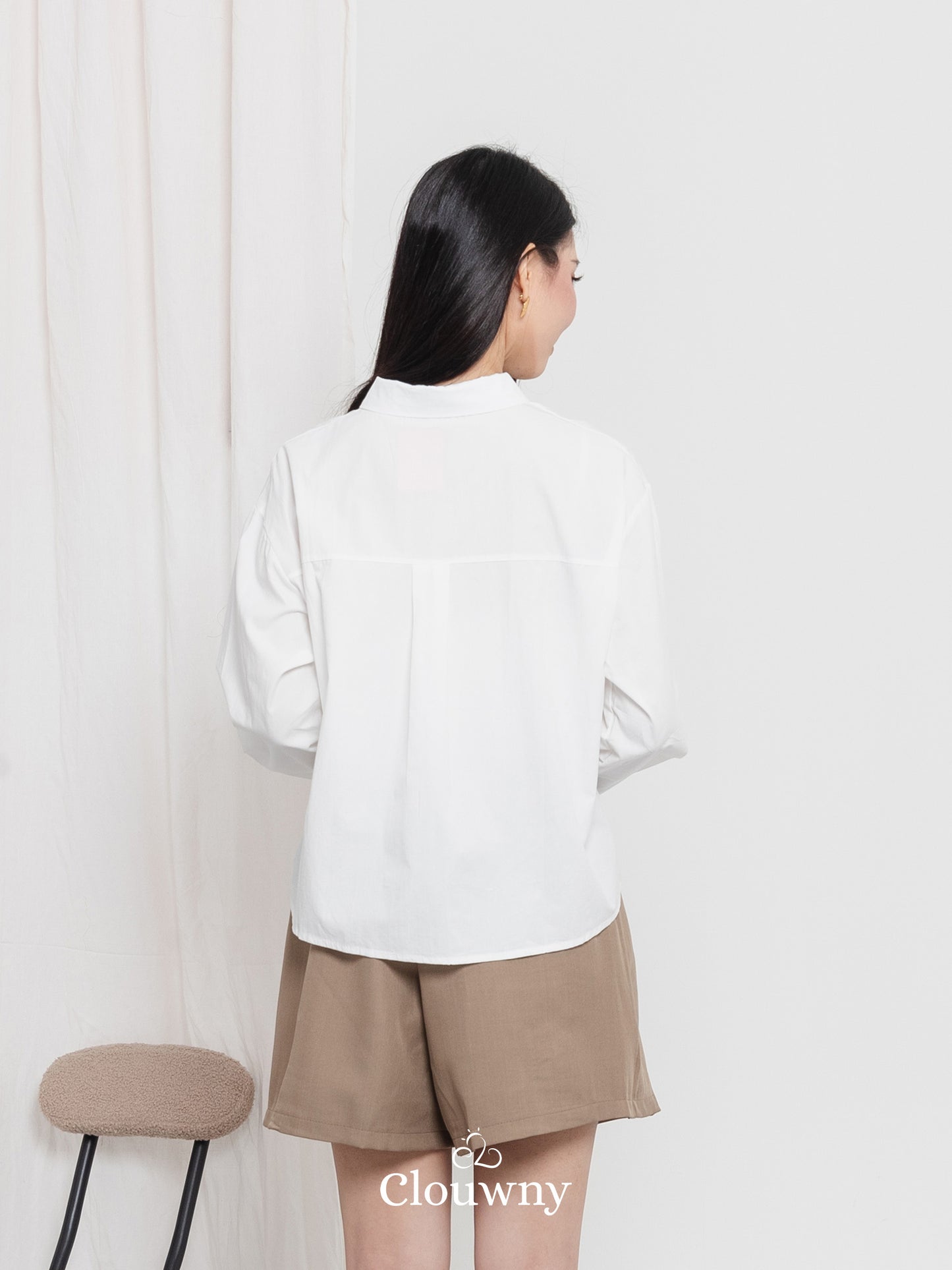 Autumn Cotton Shirt - White