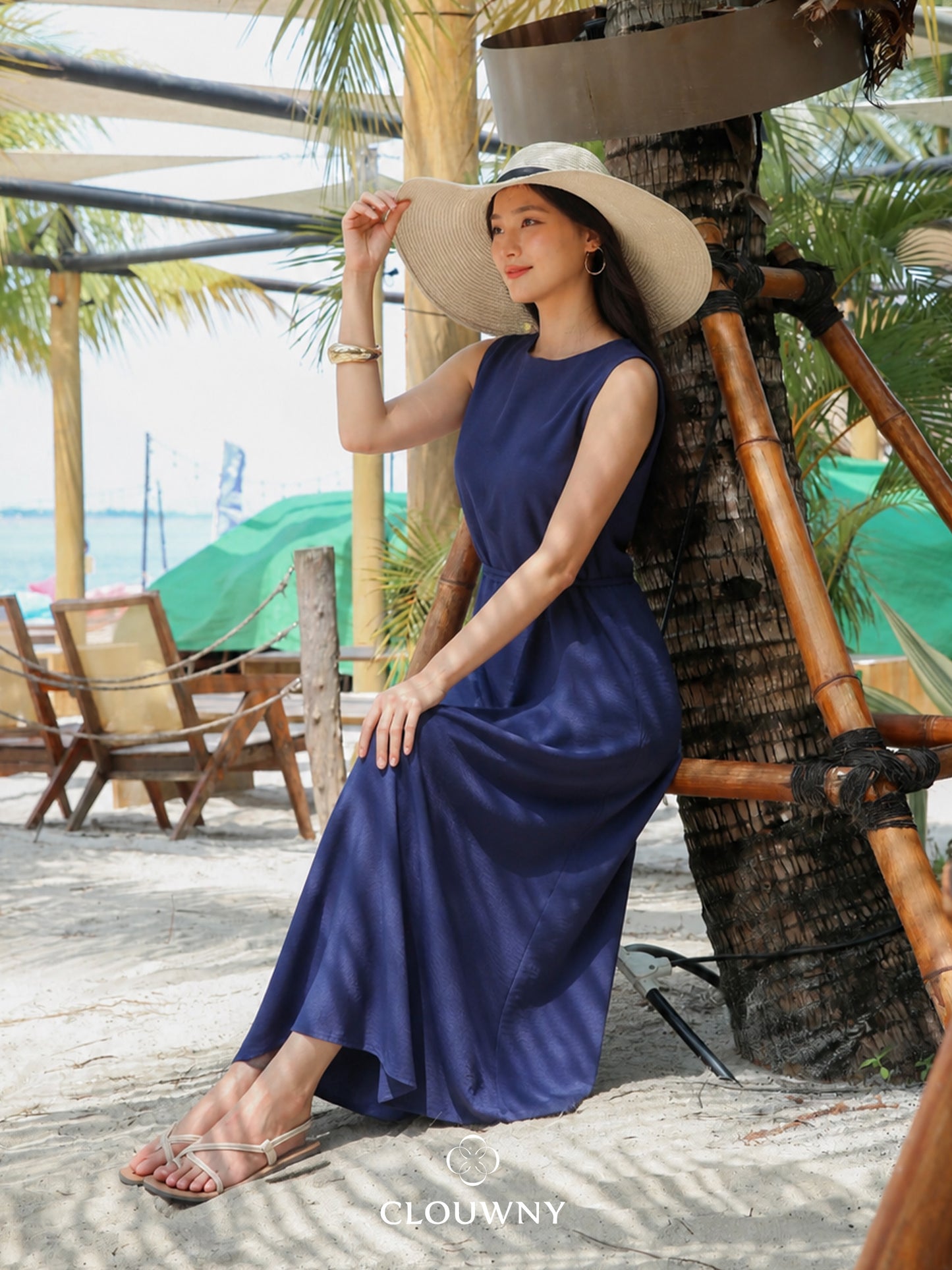 Barla Loose Dress - Navy