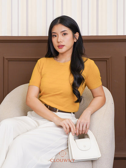 Hema Knit Top - Mustard