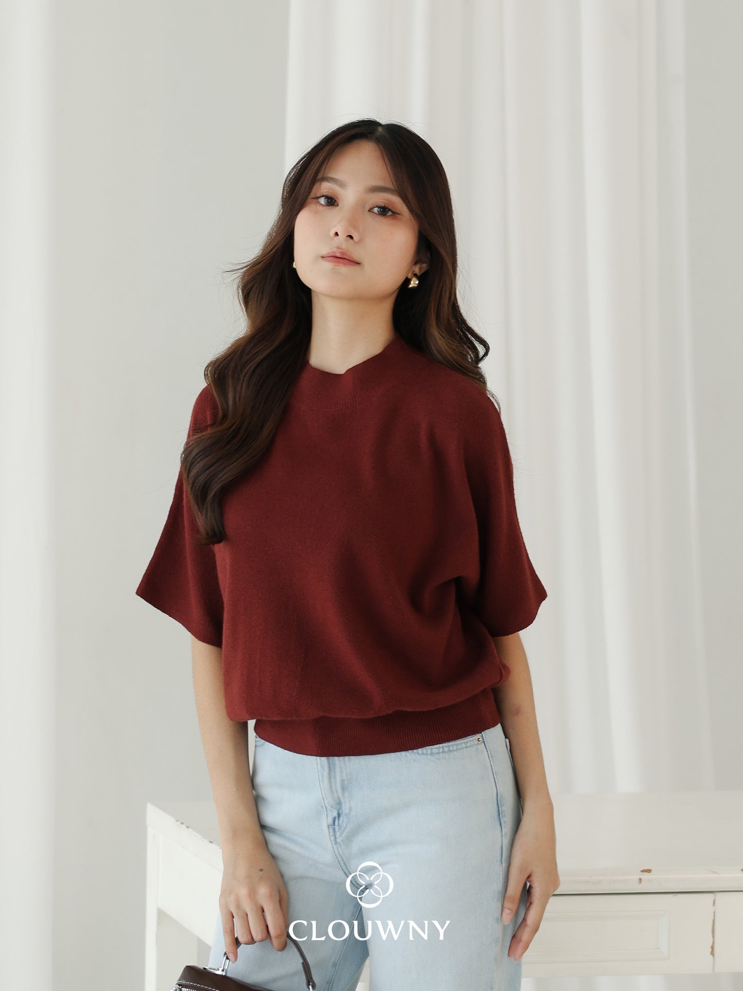 Castle Knit Top - Coffee