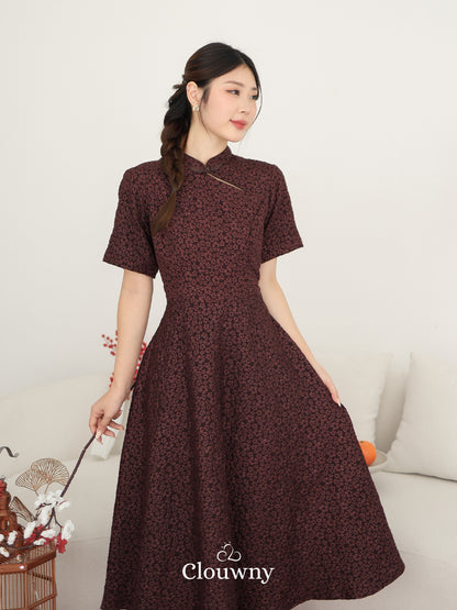 Ichigo Shanghai Dress - Wine