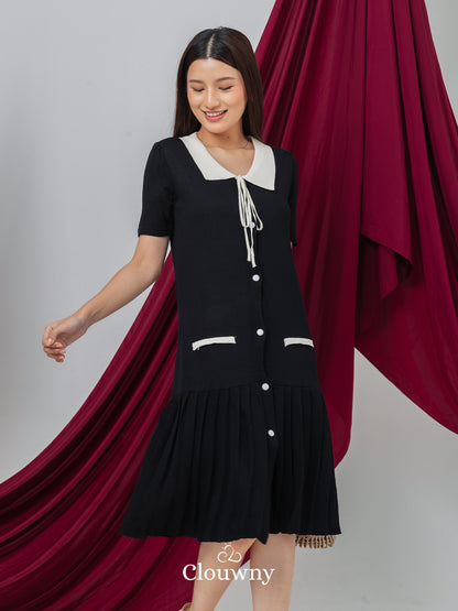 Candle Knit Dress - Black