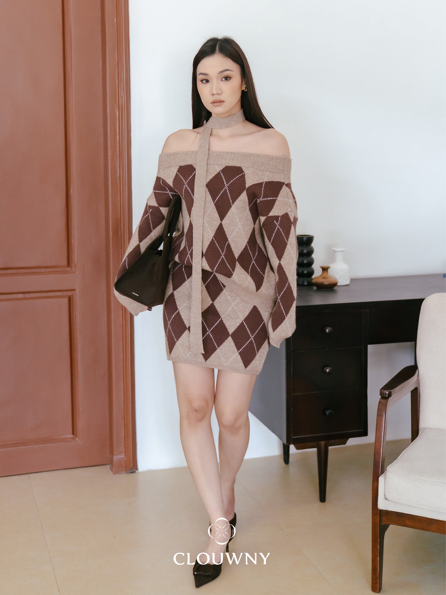 Losa Sabrina Knit Set - Khaki