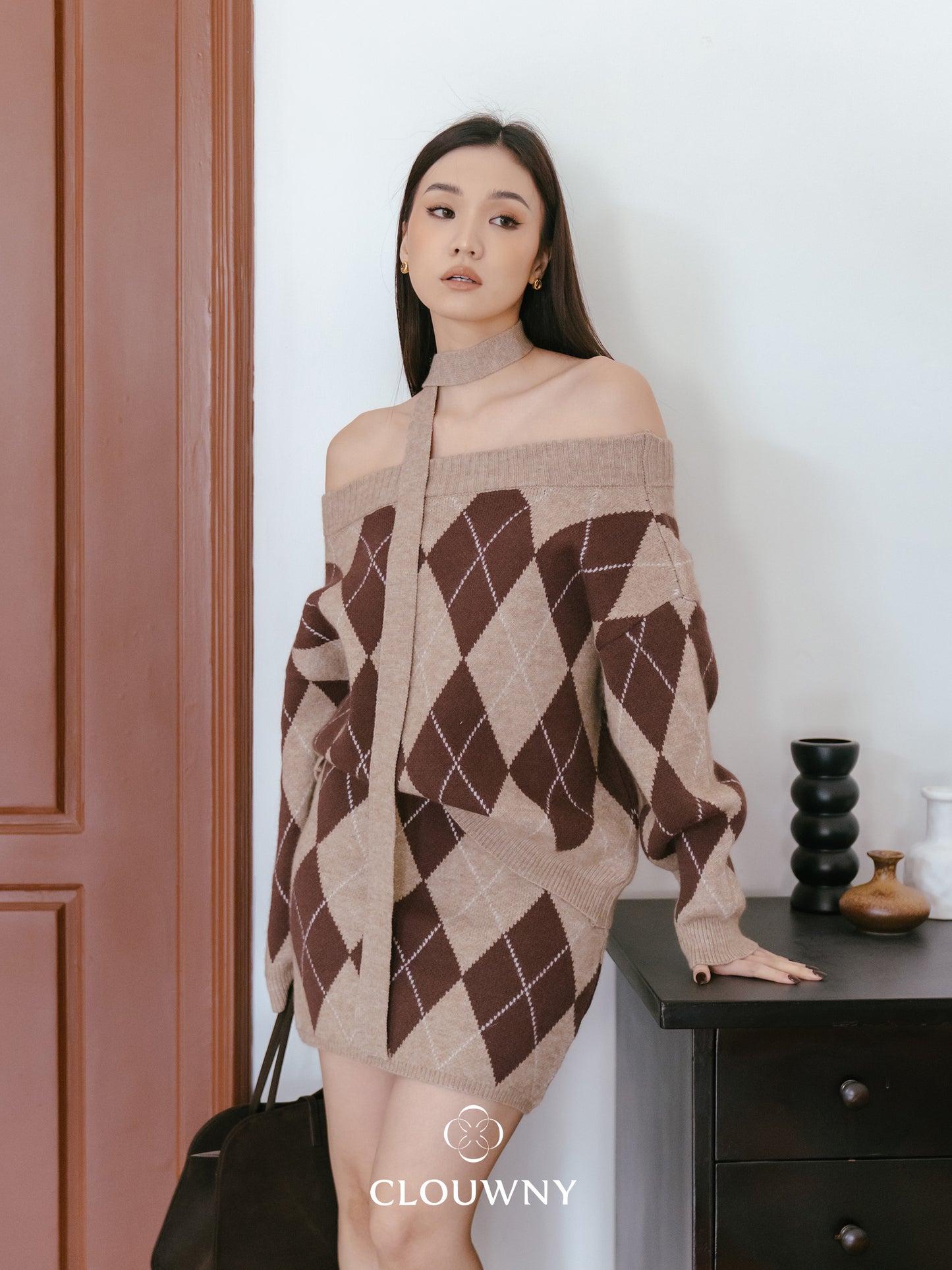 Losa Sabrina Knit Set - Khaki