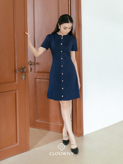 Lily Shanghai Dress - Navy