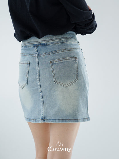 Rin Flip Waist Skort - Light Blue
