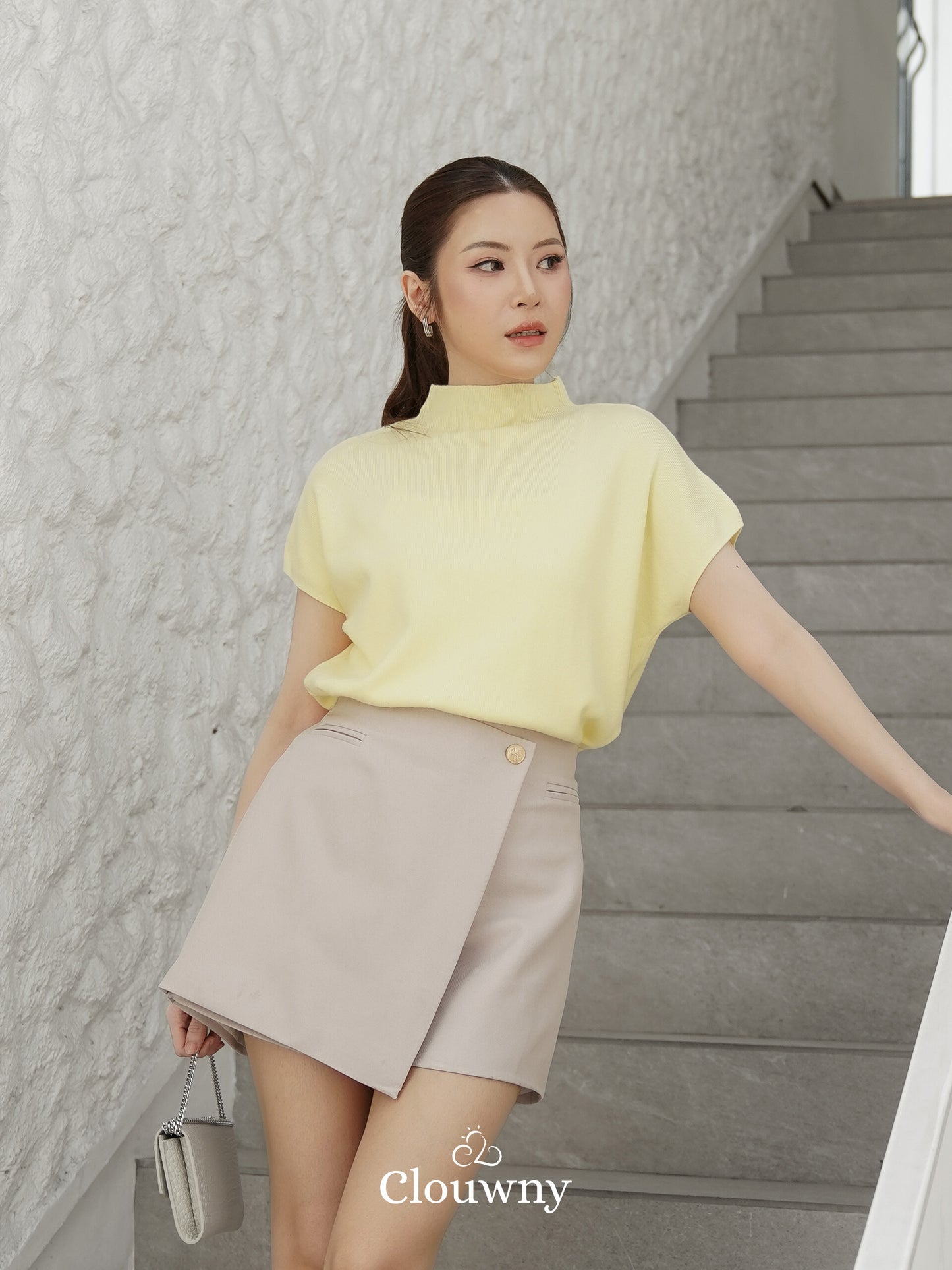 Liora Button Skort - Khaki