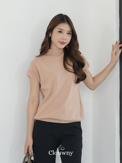 Semi Turtle Top - Nude