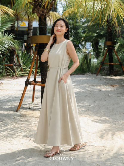 Barla Loose Dress - Cream