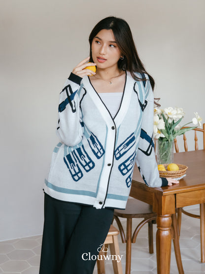 Piere Knit Cardigan - White