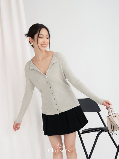 Ritsuki Button Longsleeve - Light Grey