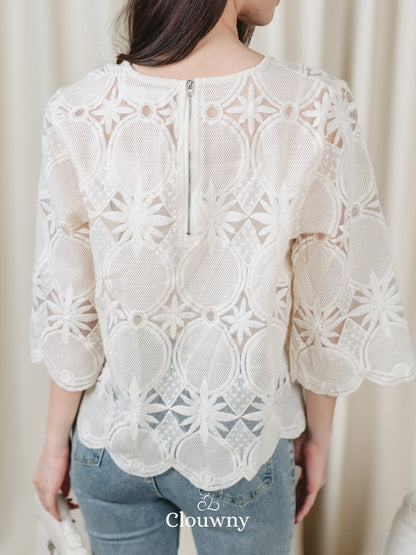 Rosini Lace Blouse - Cream