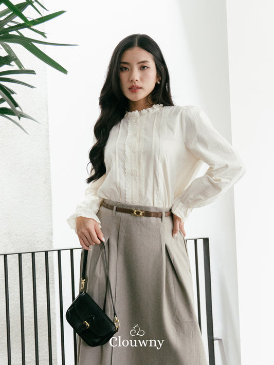 Reena Lace Blouse - Cream