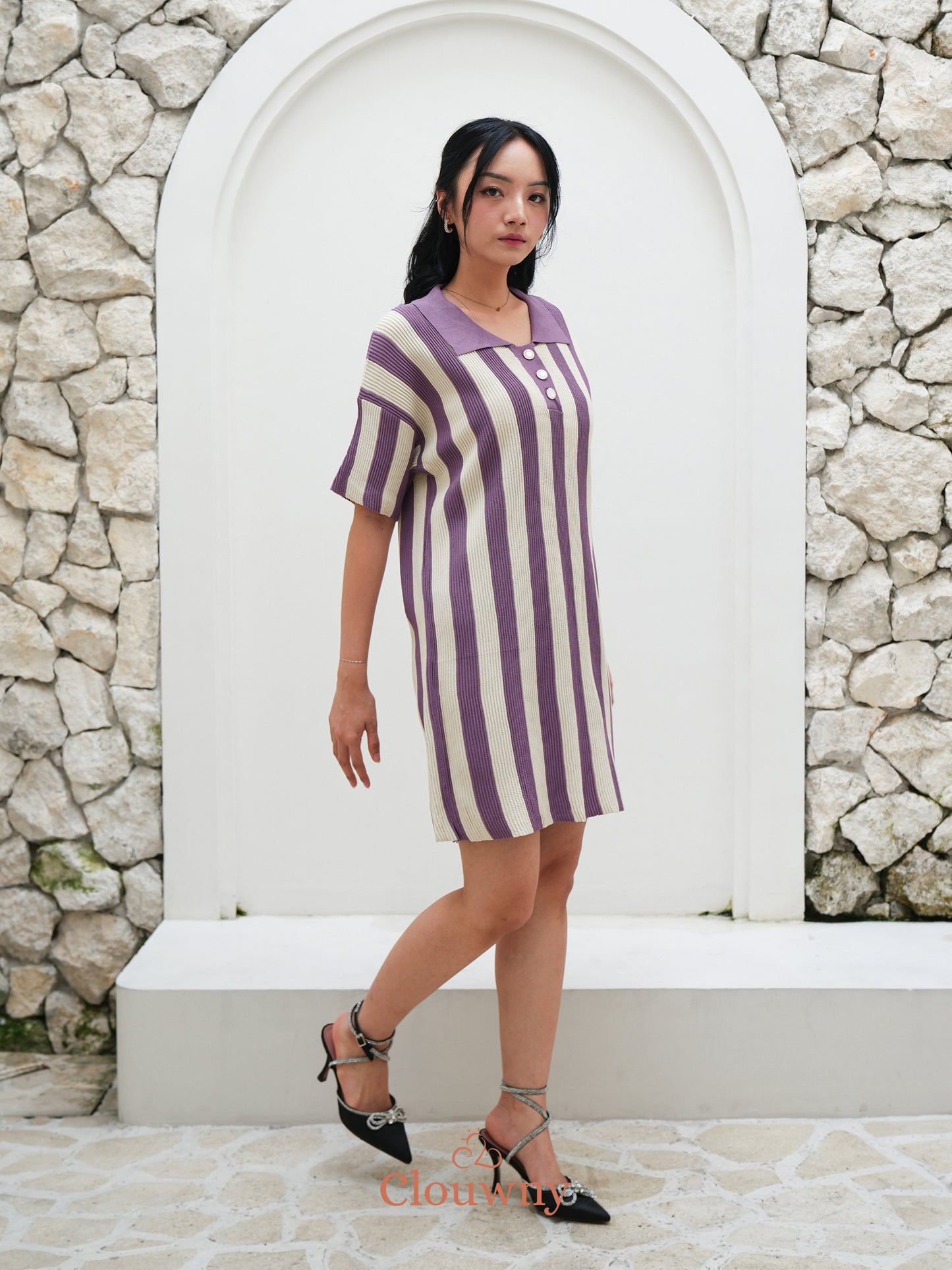 Blister Dress - Purple