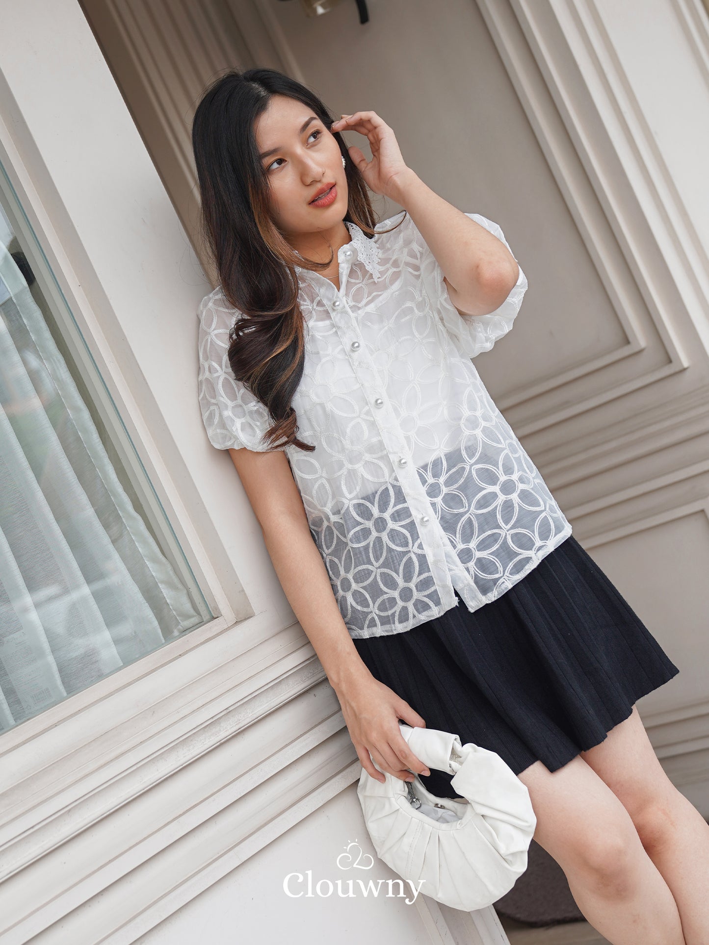 Bema Lace Shirt - White