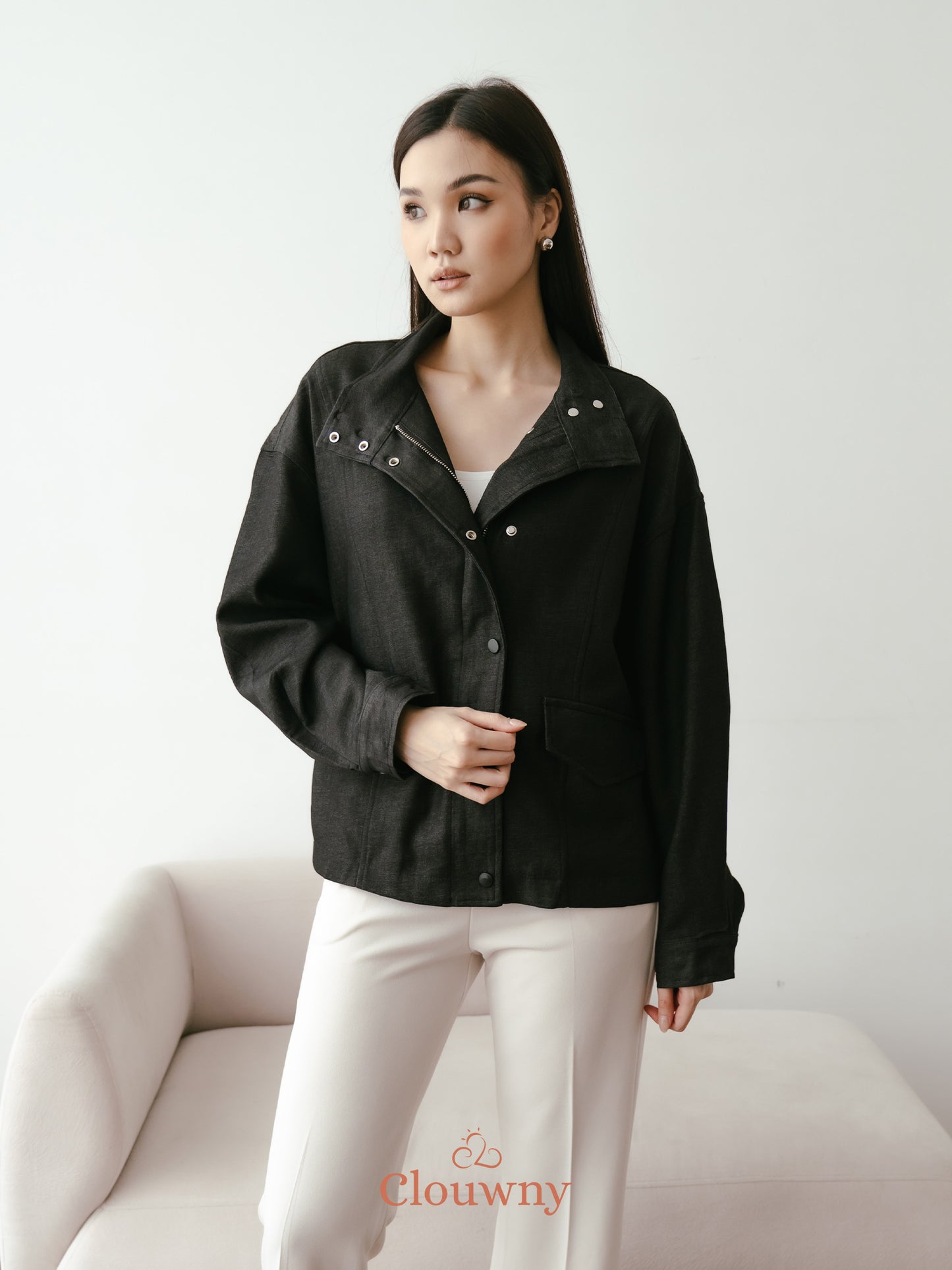Aspen Zipper Jacket - Black