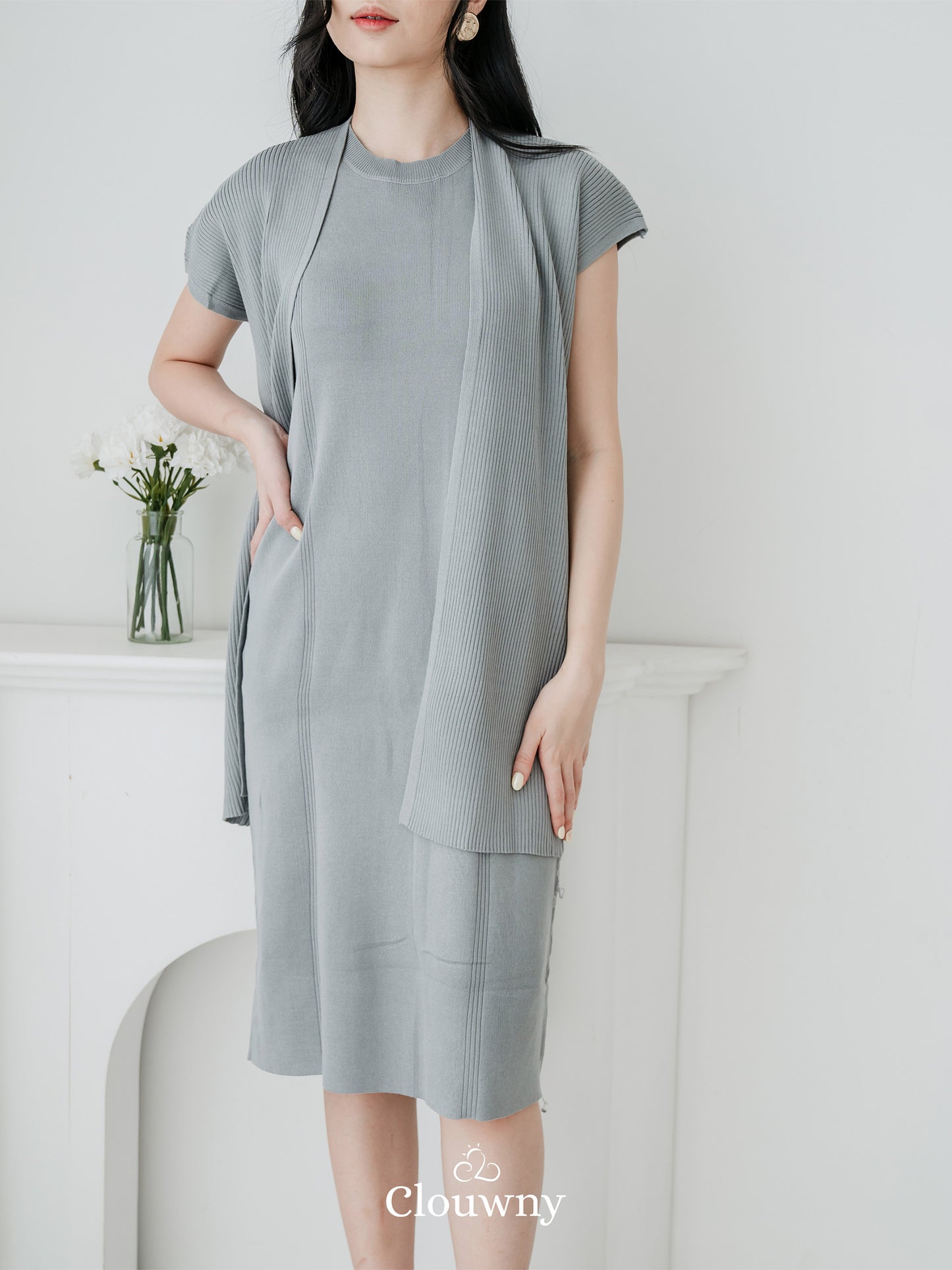 Noona Dress Knitt - Grey