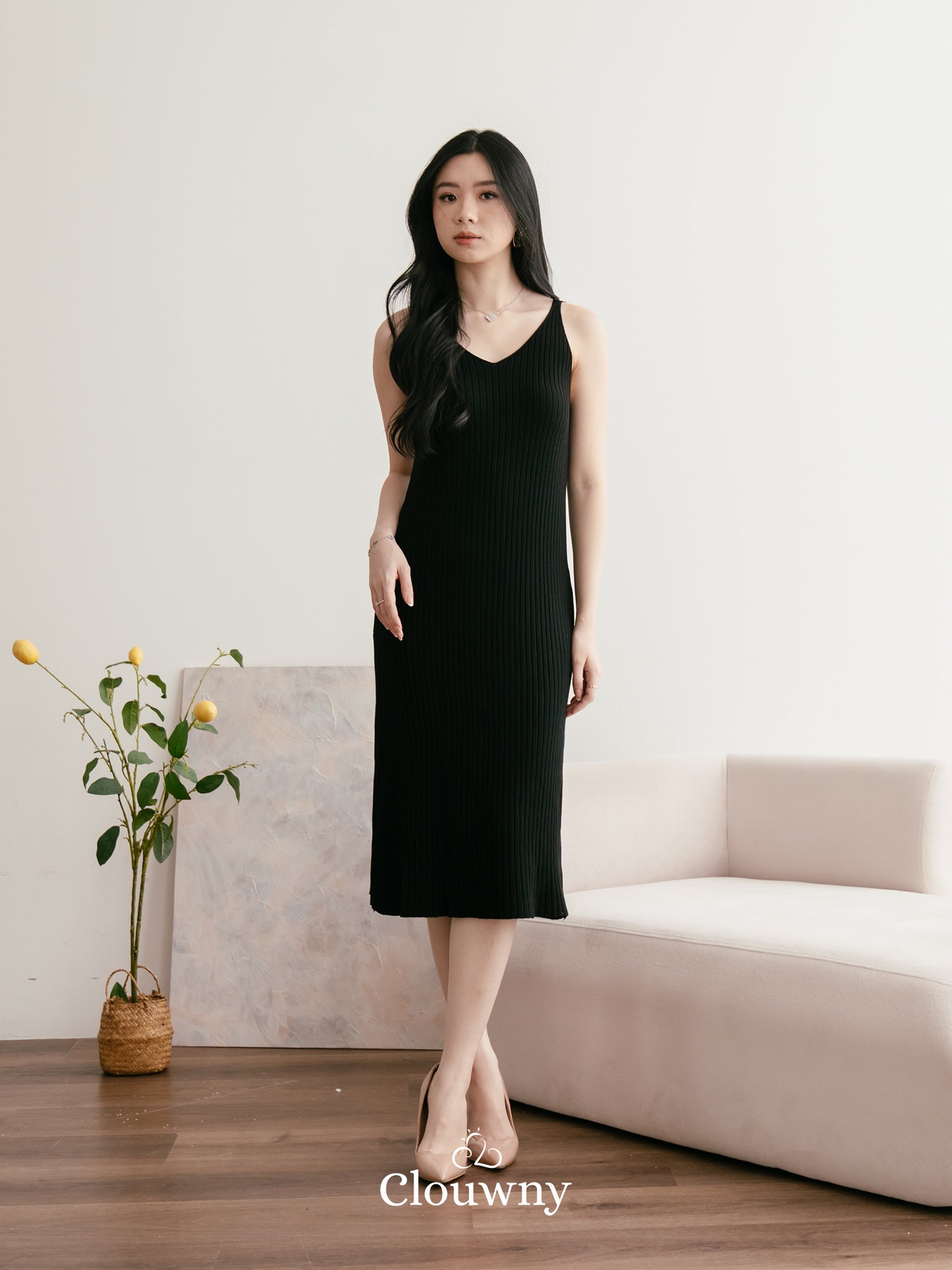 Hikari Knit Dress - Black