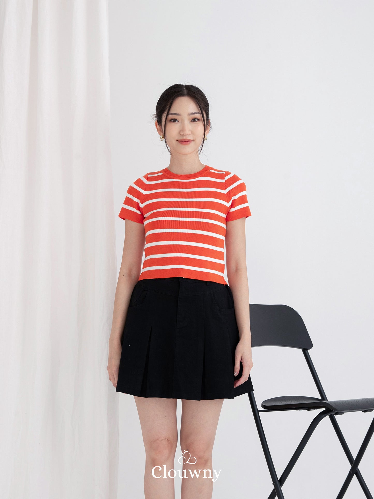 Medley Stripes Top - Orange