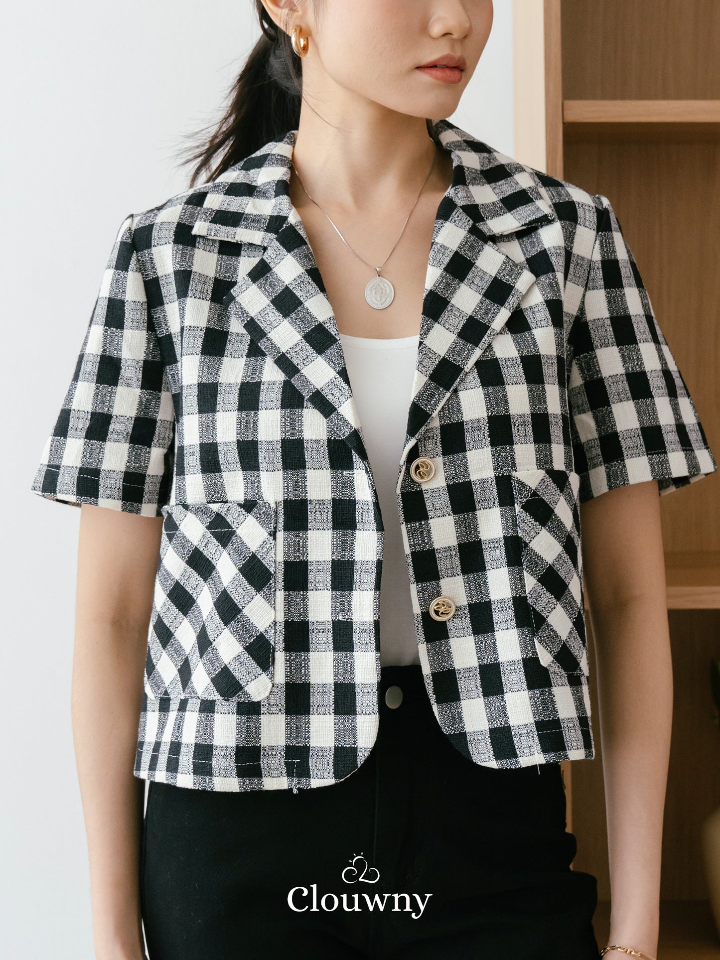 Alabama Checkered Top - Black