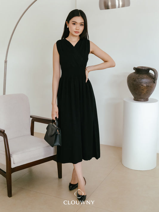 East Rubber Dress - Black