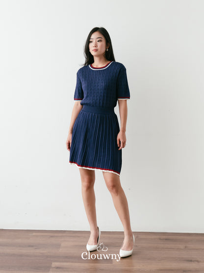 Duffy Knit Set - Navy