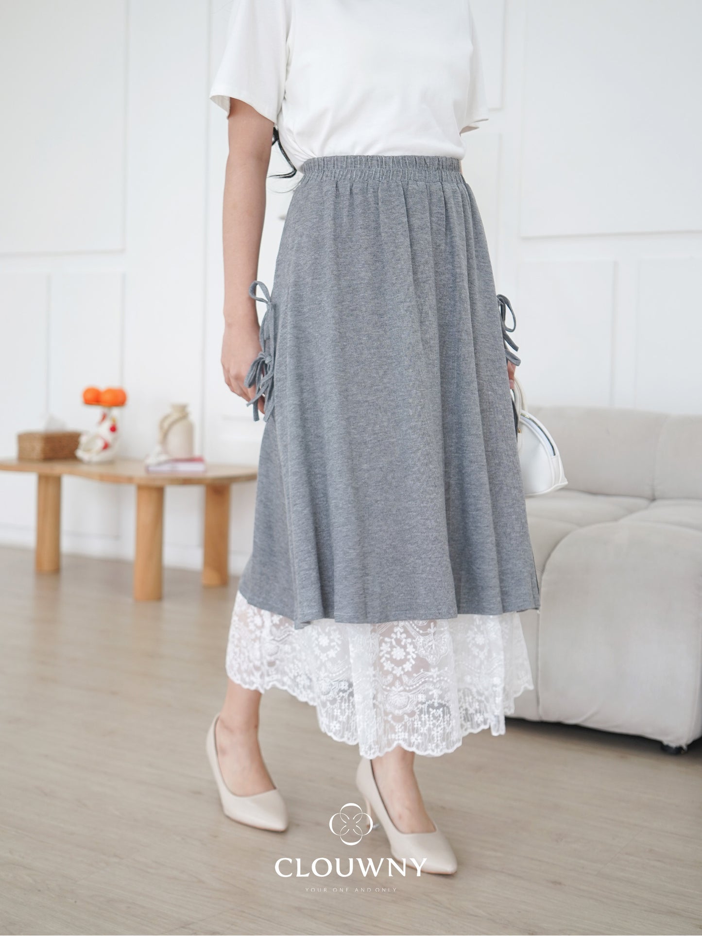 Jona Midi Skirt - Grey