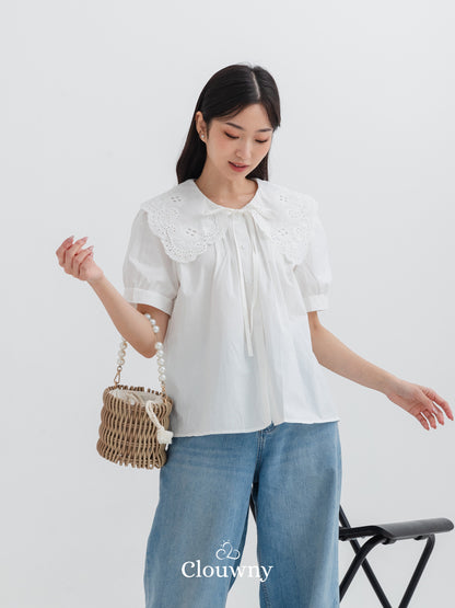 Kaito Lace Blouse - White