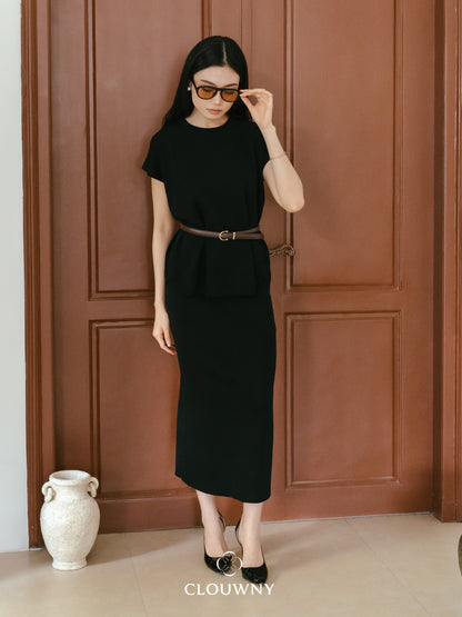 Kurasu Round Knit Set - Black