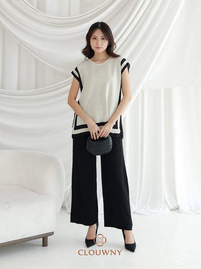 Whitler Knit Set - Black Cream