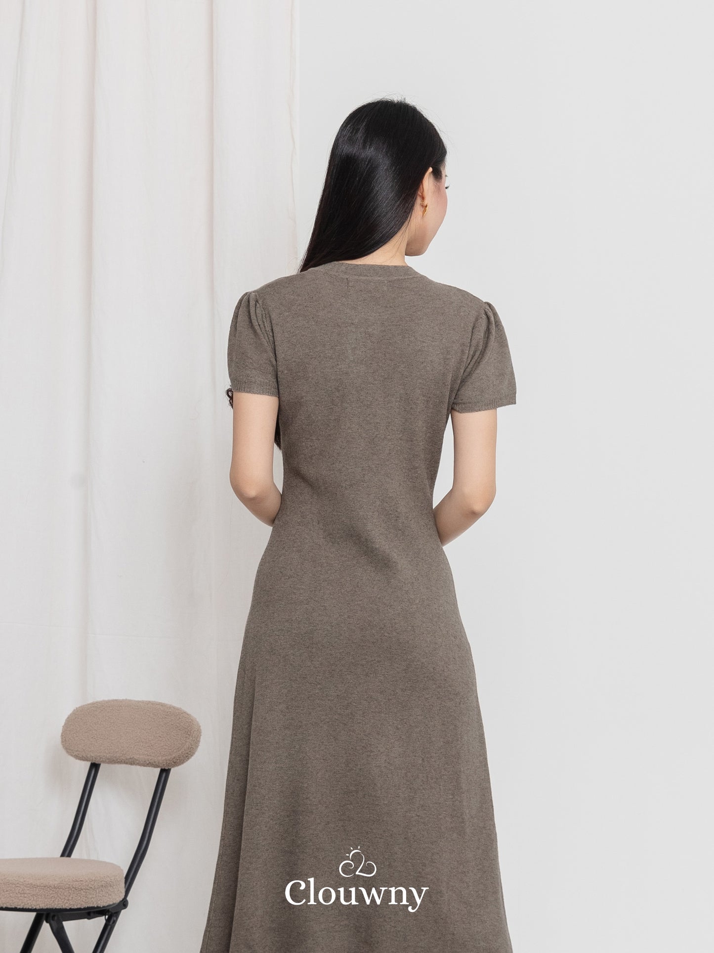 Konsta Knit Dress - Dark Beige