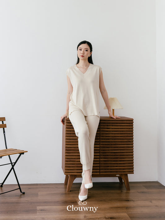 Moreno Knit Set - Cream