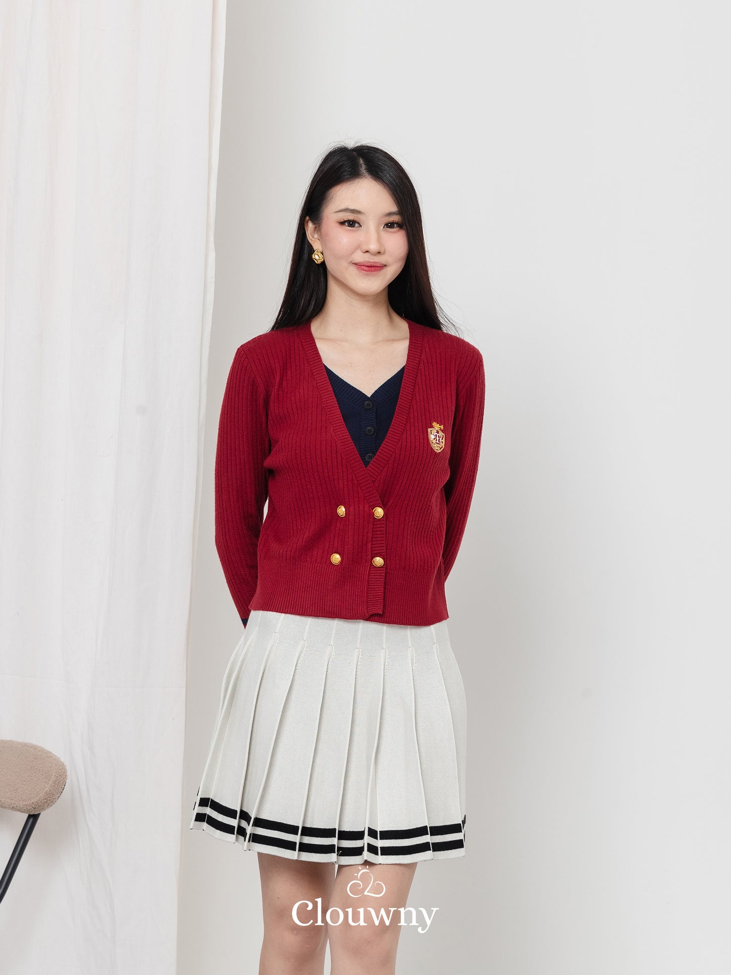 Nalami Knit Top - Maroon