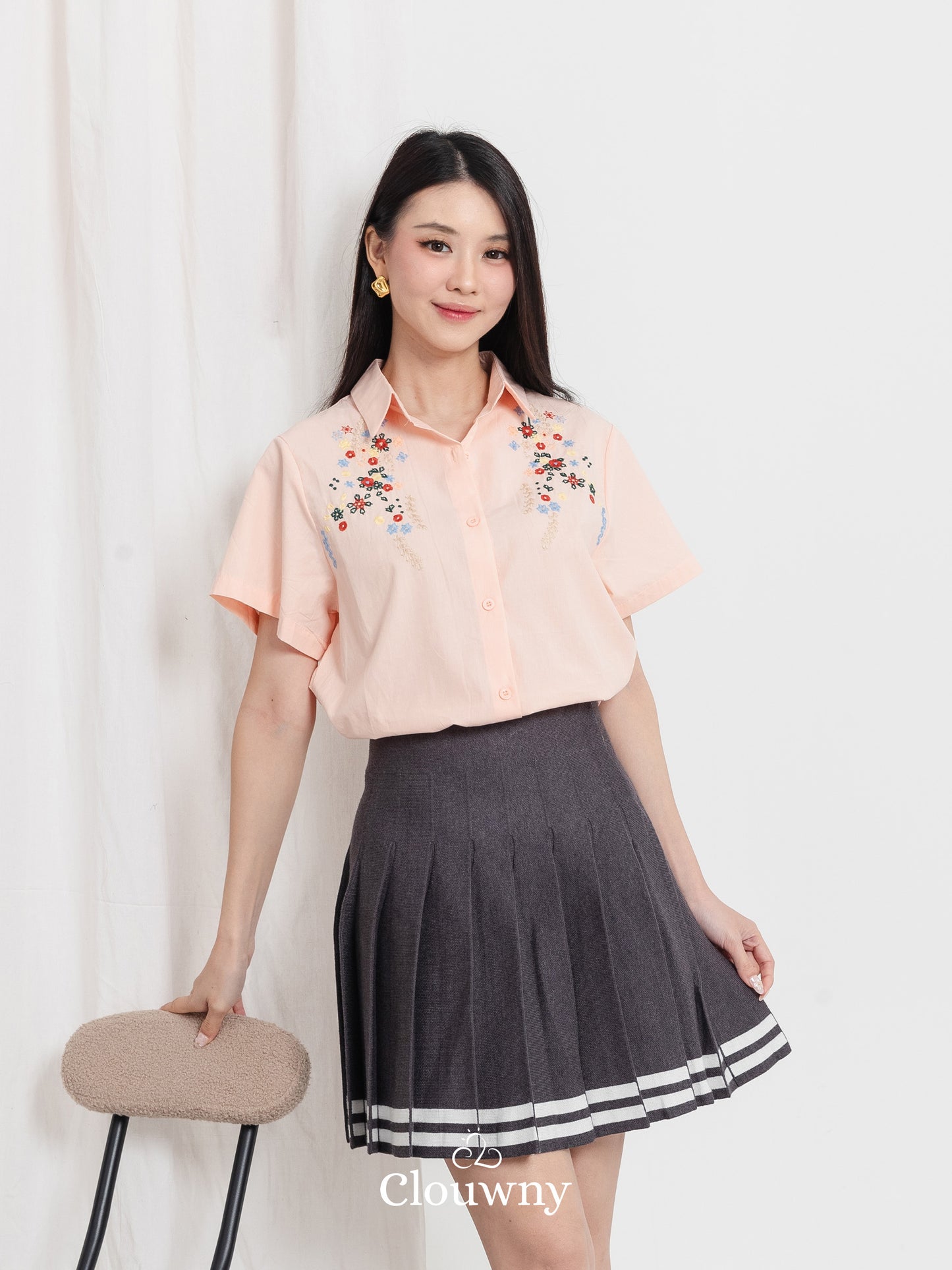 Patra Cotton Shirt - Peach