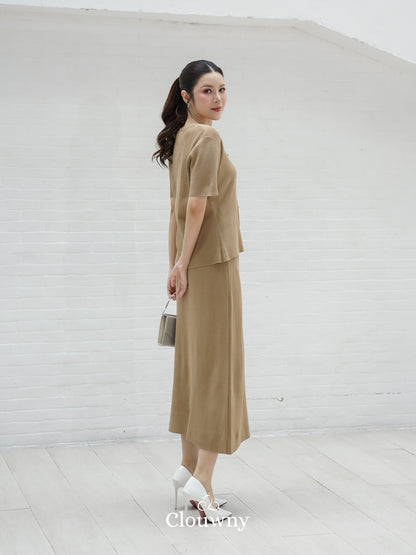 Isabel Knit Set - Khaki