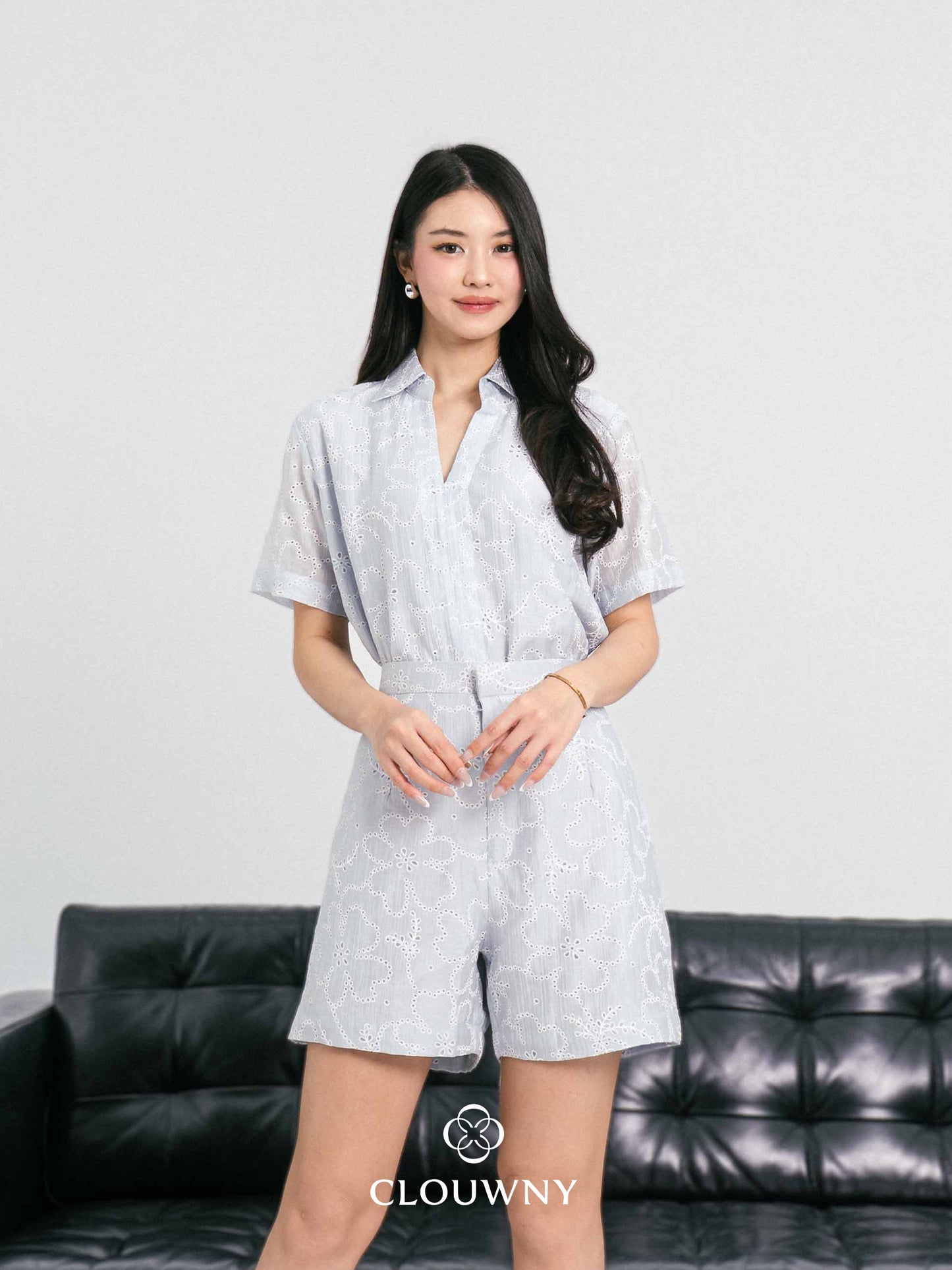 Carden Collar Embroidery Set - Blue