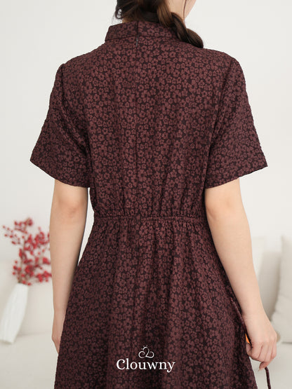 Ichigo Shanghai Dress - Wine