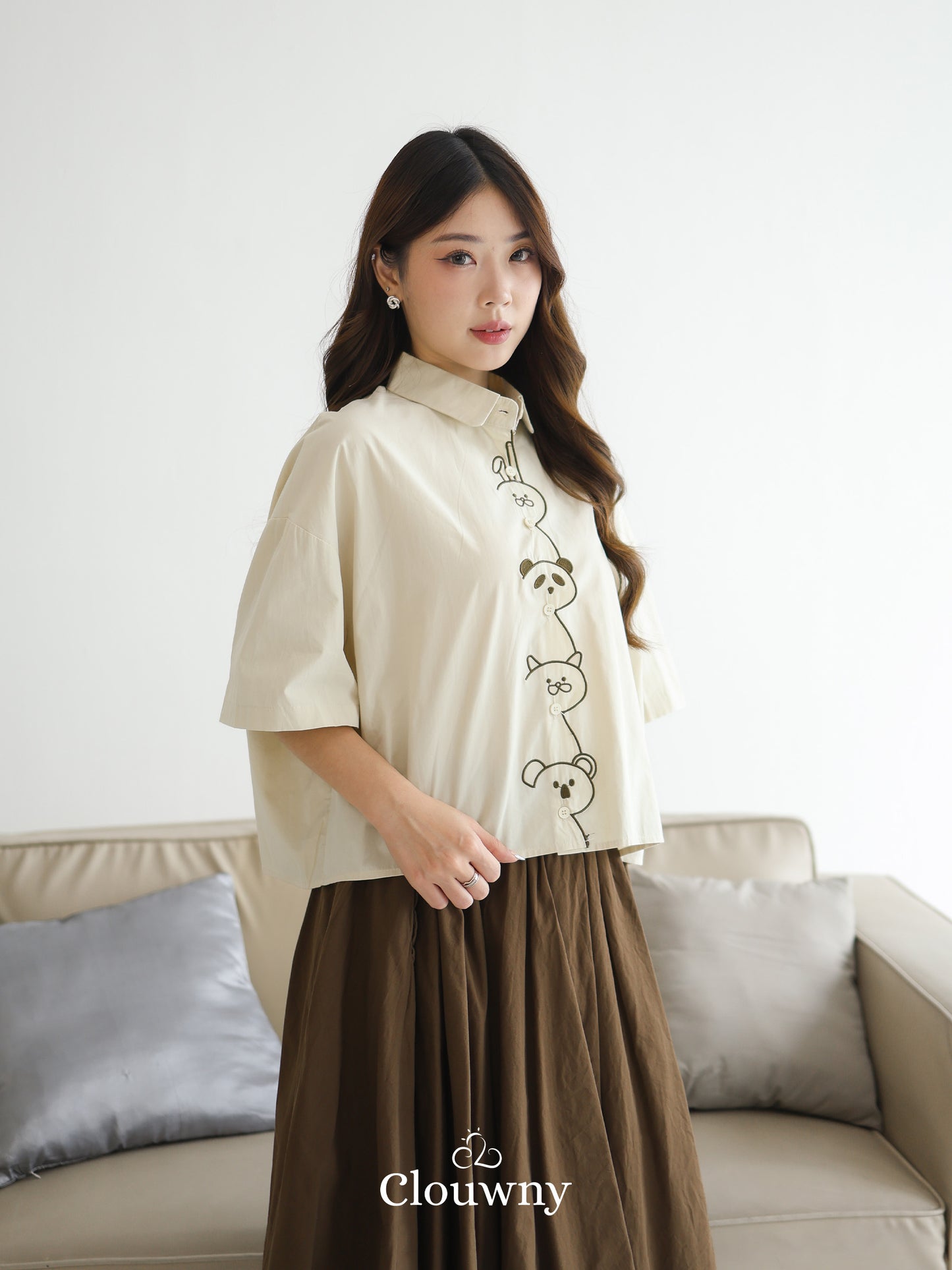 Friends Cotton Shirt - Yellow