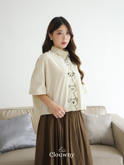 Friends Cotton Shirt - Yellow