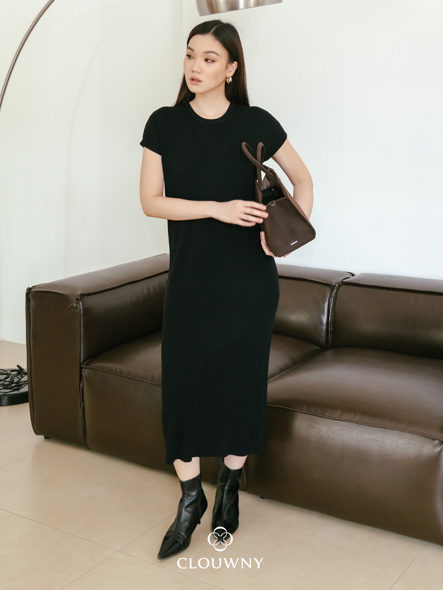 Dune Knit Dress - Black