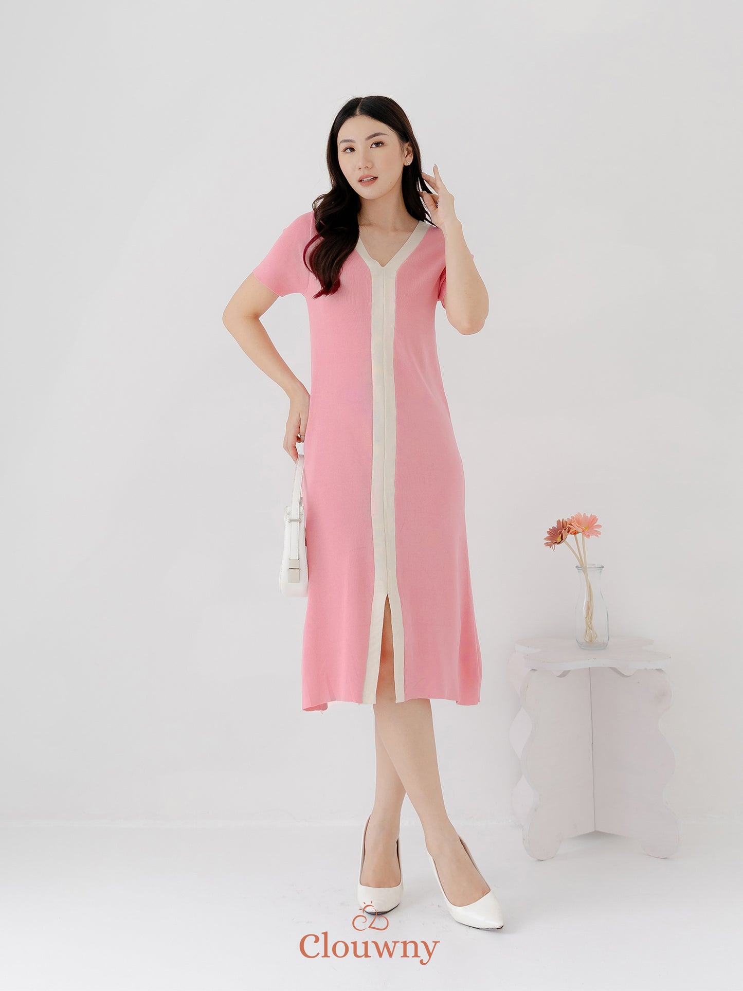 Melody Knit Dress - Pink