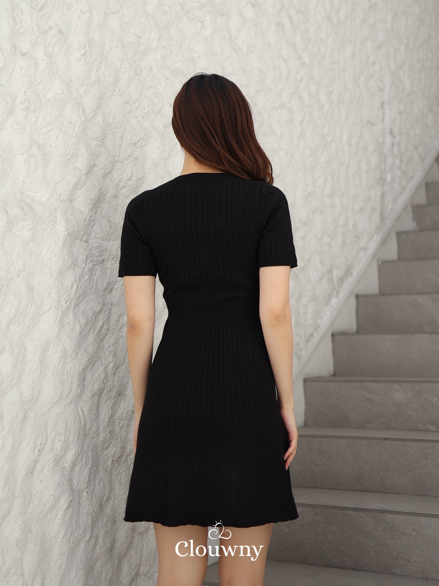 Kansa Knit Dress - Black