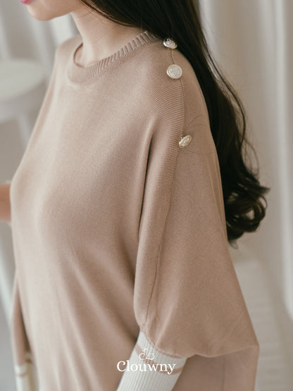 Yunita Side Button Set - Mocca