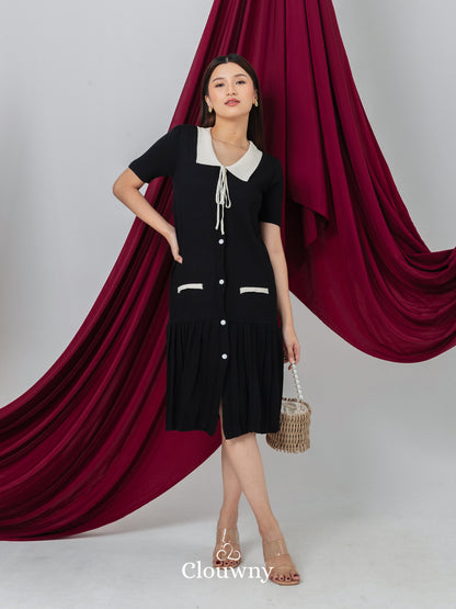 Candle Knit Dress - Black