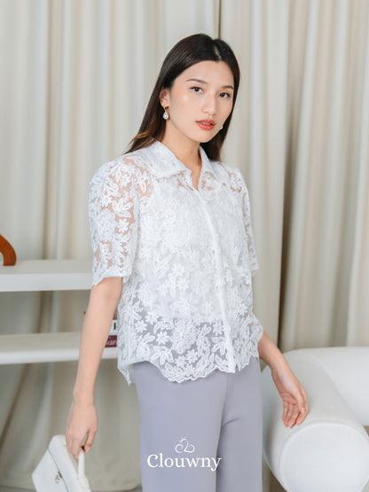 Villy Lace Blouse - White