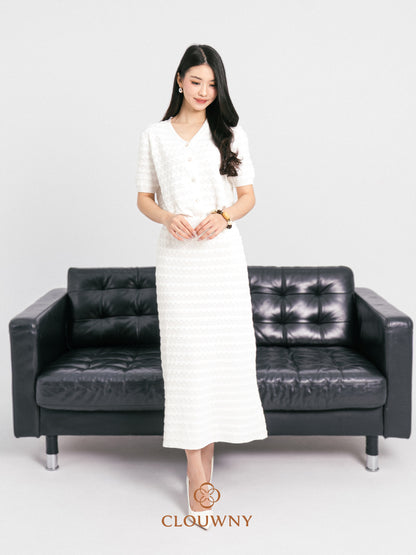 Silvana Wave Set - White
