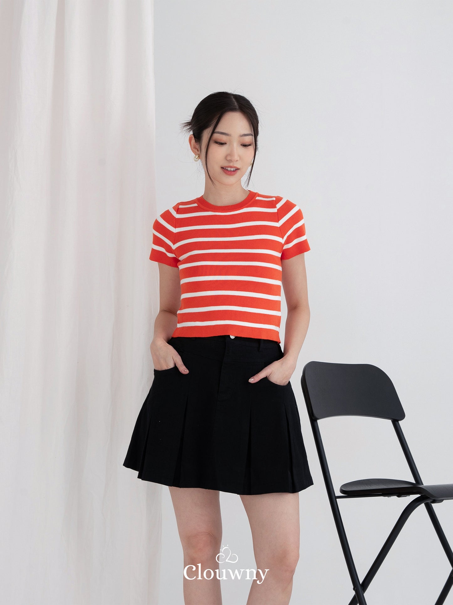 Medley Stripes Top - Orange