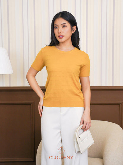 Hema Knit Top - Mustard