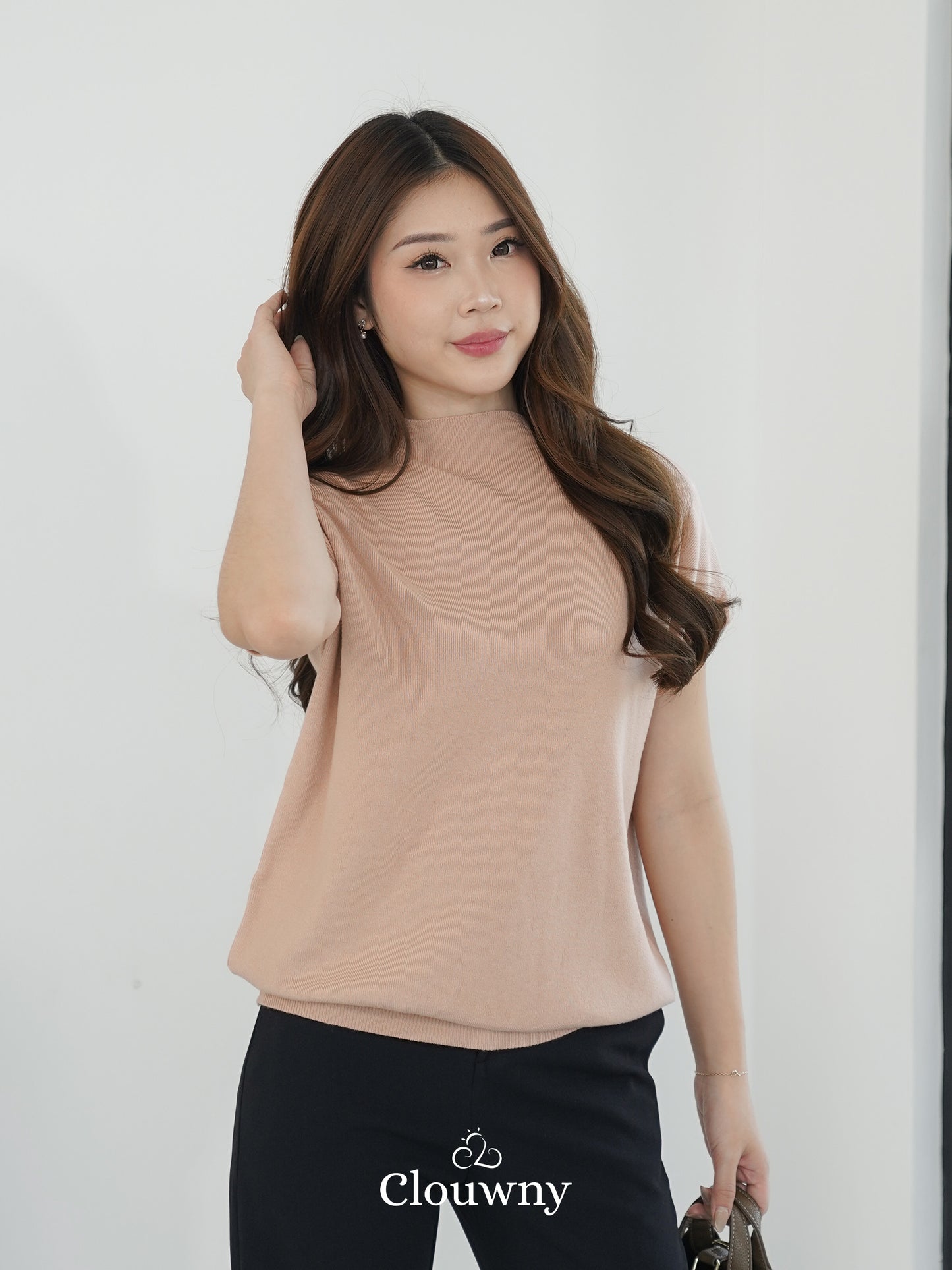 Semi Turtle Top - Nude